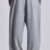 Grijs gemêleerde Monster Joggers met omgeslagen pijpen