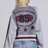 Grijs Team 85 gebreid bomberjack