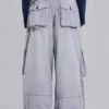 Grijze Decoy-cargobroek met gewassen look