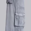 Grijze Decoy-cargobroek met gewassen look