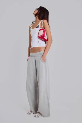 Grijze gemêleerde baggy Monster Joggers