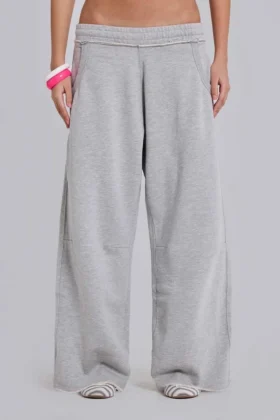 Grijze gemêleerde baggy Monster Joggers