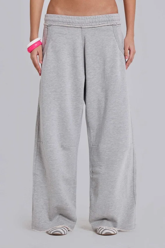 Grijze gemêleerde baggy Monster Joggers