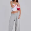 Grijze gemêleerde baggy Monster Joggers