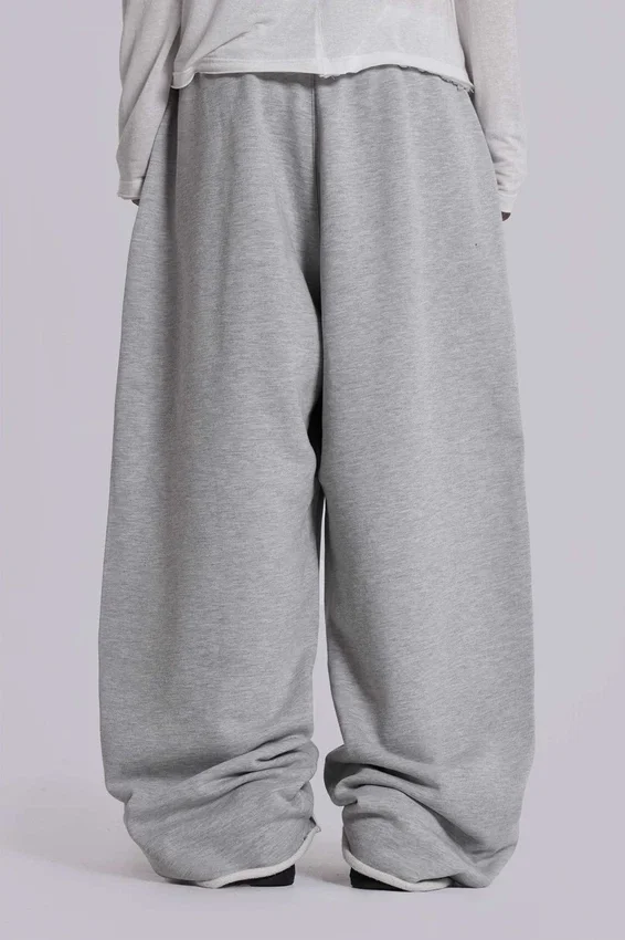Grijze gemêleerde baggy Monster Joggers
