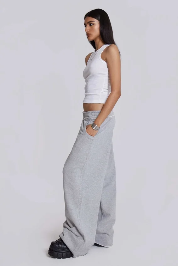 Grijze gemêleerde baggy Monster Joggers