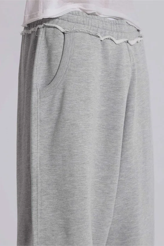 Grijze gemêleerde baggy Monster Joggers