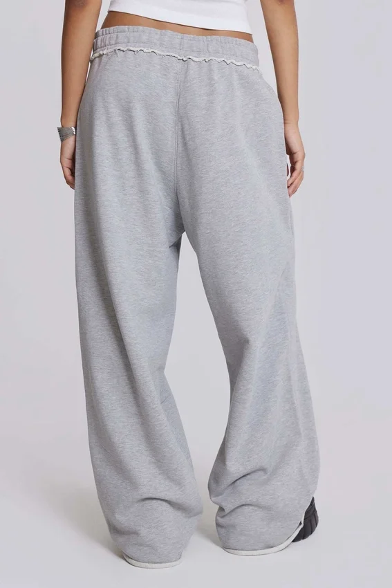 Grijze gemêleerde baggy Monster Joggers