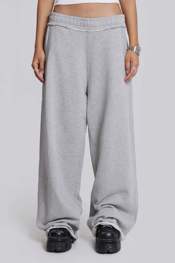 Grijze gemêleerde baggy Monster Joggers