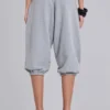 Grijze gemêleerde cropped Monster Joggers