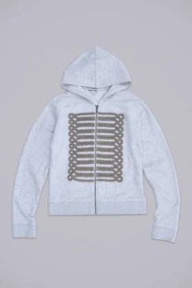 Grijze gemêleerde Military Monster Hoodie