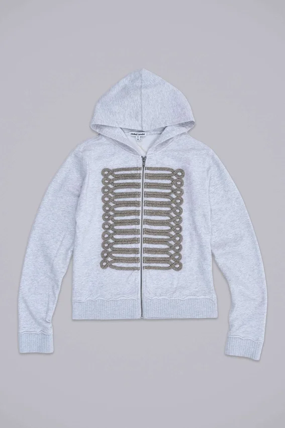 Grijze gemêleerde Military Monster Hoodie