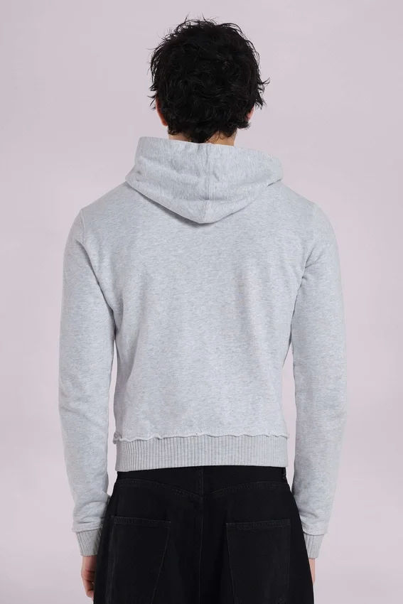 Grijze gemêleerde Military Monster Hoodie
