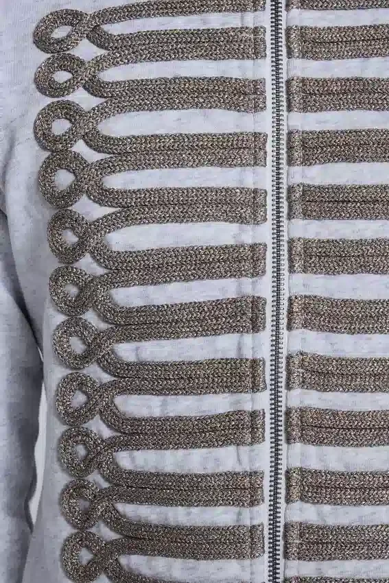 Grijze gemêleerde Military Monster Hoodie