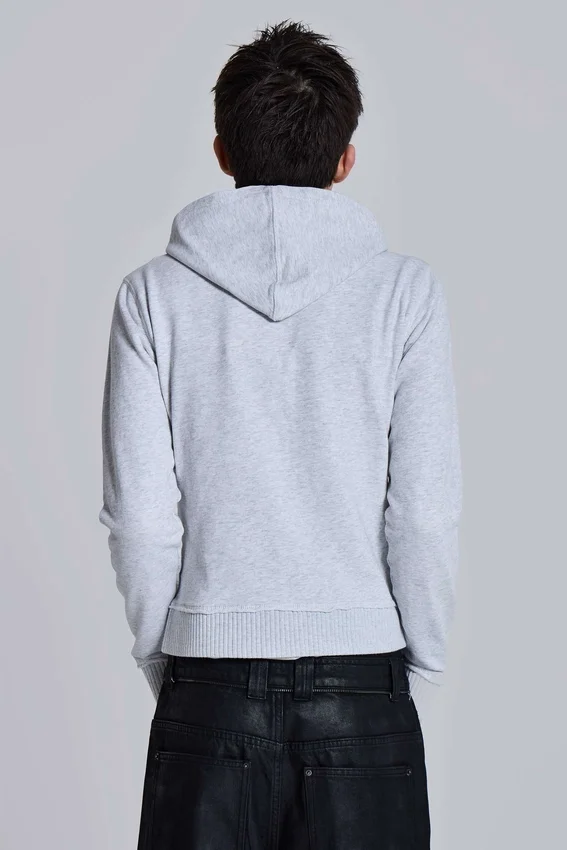 Grijze gemêleerde Military Monster Hoodie