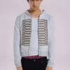 Grijze gemêleerde Military Monster Hoodie