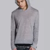 Grijze gemêleerde Mist-hoodie