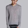 Grijze gemêleerde Mist-hoodie