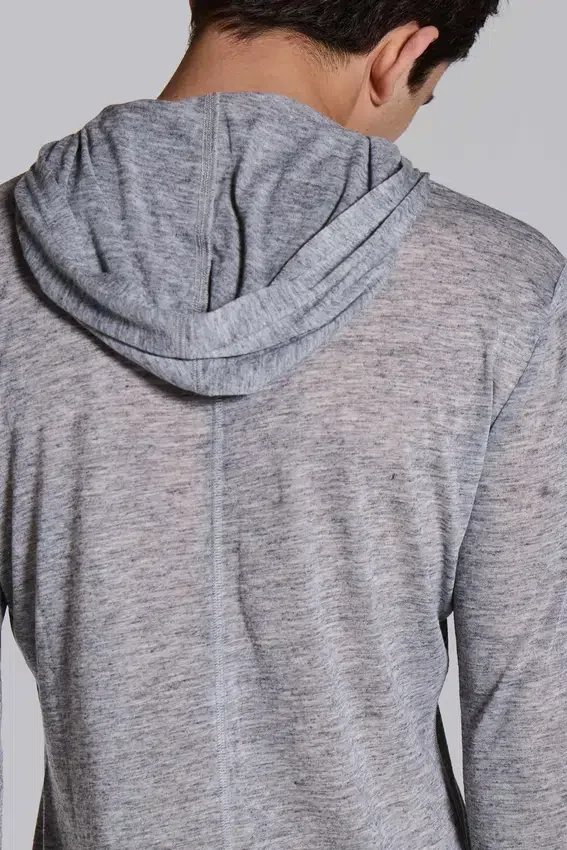 Grijze gemêleerde Mist-hoodie