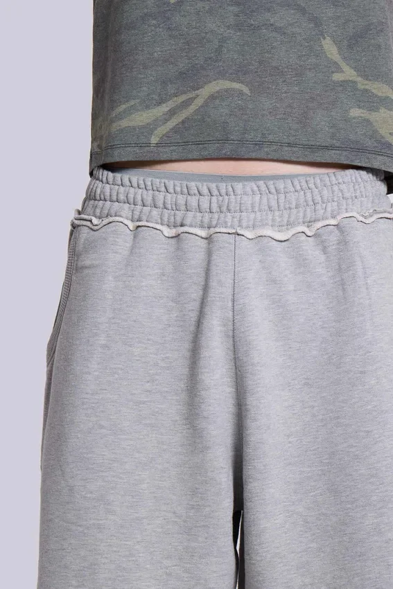 Grijze gemêleerde Monster Jogger baggy shorts
