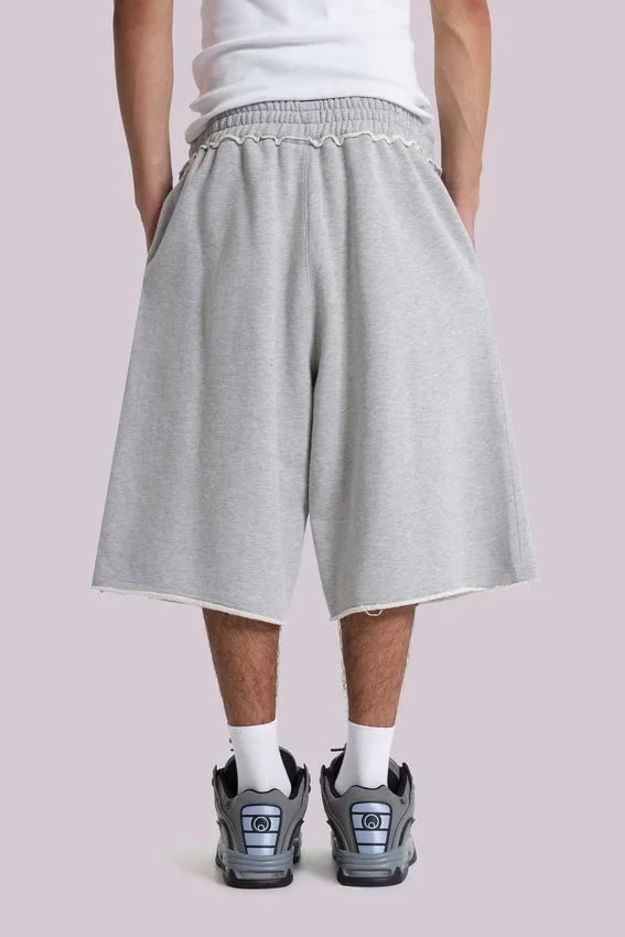 Grijze gemêleerde Monster Jogger baggy shorts