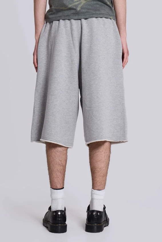 Grijze gemêleerde Monster Jogger baggy shorts