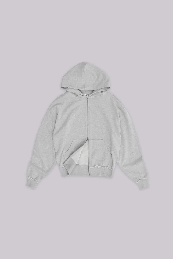 Grijze gemêleerde oversized Monster Hoodie