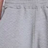 Grijze gemêleerde waffel-Monster Joggers-joggershort