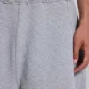 Grijze gemêleerde waffel-Monster Joggers-joggershort