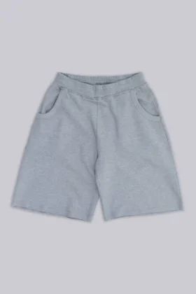 Grijze gemêleerde waffel-Monster Joggers-joggershort