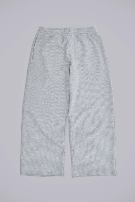 Grijze gemêleerde Waffle Monster Joggers