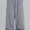 Grijze gemêleerde Waffle Monster Joggers