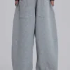 Grijze gemêleerde Waffle Monster Joggers