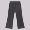 Grijze gestapelde bootcut-pakbroek