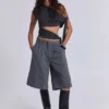 Grijze Goliath-shorts met getailleerde pasvorm