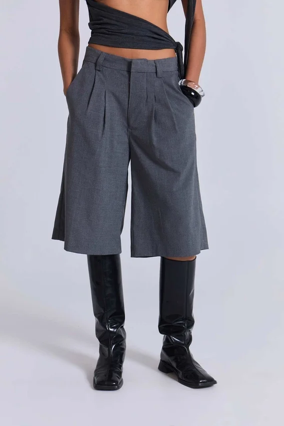 Grijze Goliath-shorts met getailleerde pasvorm