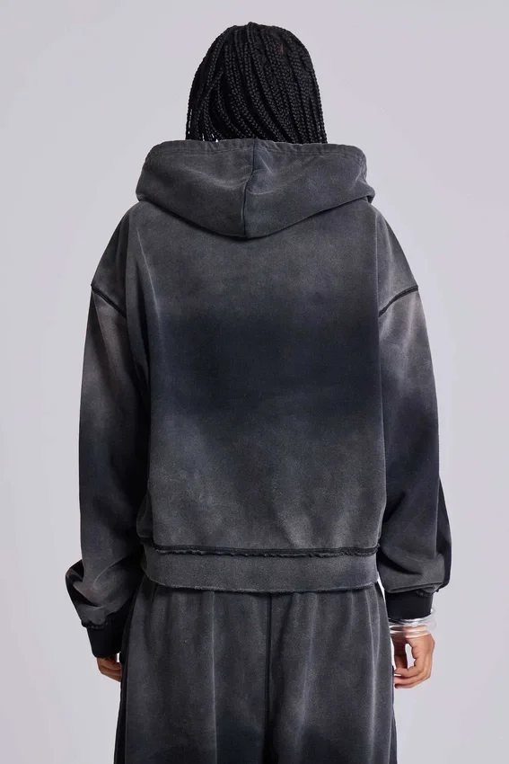 Grijze sportieve, baggy Monster Hoodie