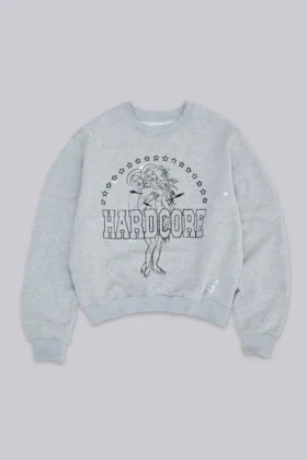 Hardcore sweatshirt met ronde hals