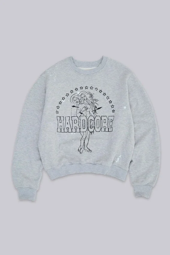 Hardcore sweatshirt met ronde hals
