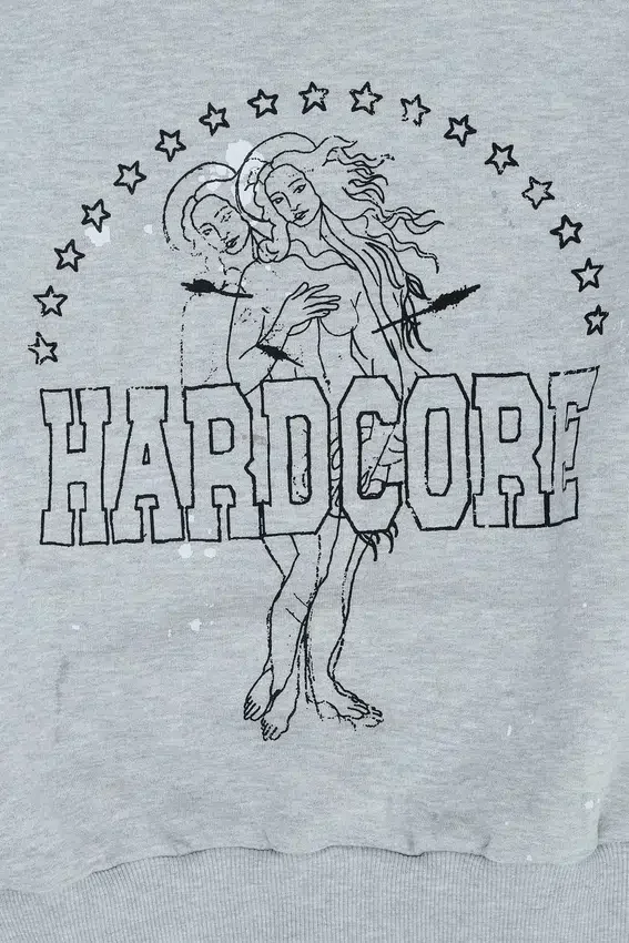 Hardcore sweatshirt met ronde hals