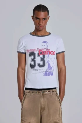 Heavenly T-shirt met ringer-rand
