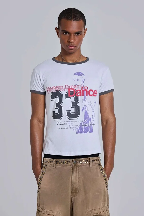 Heavenly T-shirt met ringer-rand