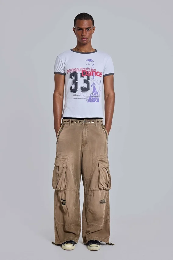 Heavenly T-shirt met ringer-rand