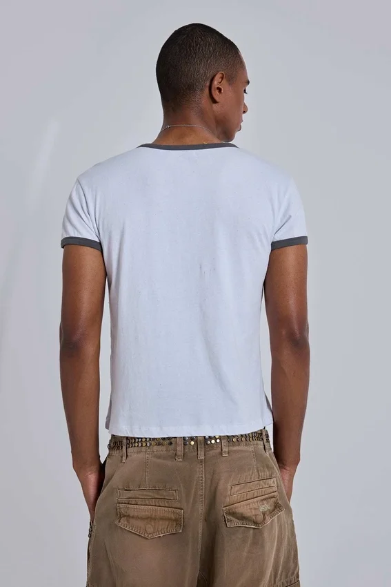Heavenly T-shirt met ringer-rand