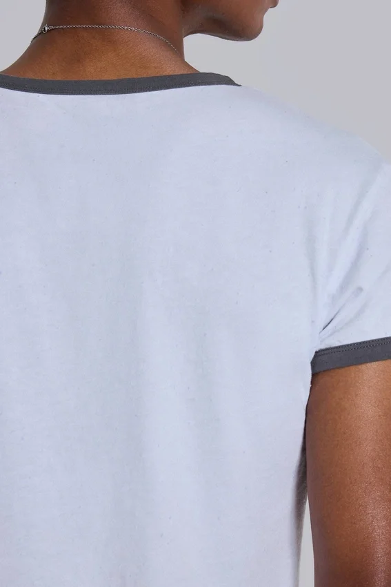 Heavenly T-shirt met ringer-rand