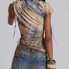 Hena-denimminirok met studs