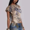 Hena-denimminirok met studs