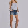 Hena-denimminirok met studs