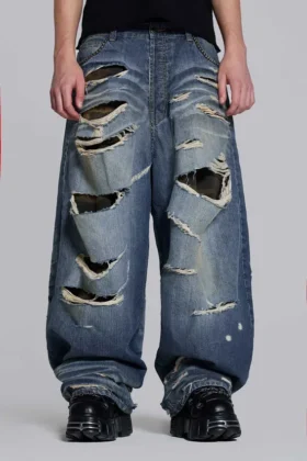 Hidden Camo Ripped XL Colossus Jeans