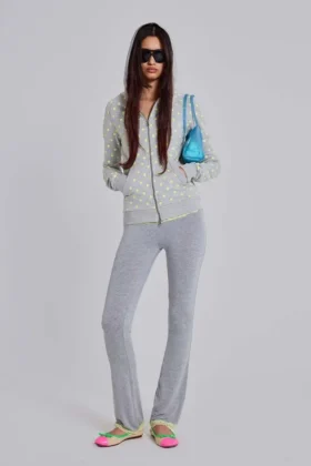 Hoodie met neonstippen